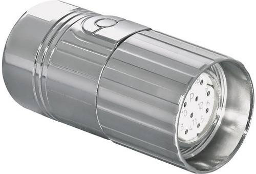 Intercontec Industriesteckverbinder M23 Serie 623 Signalsteckverbinder ASTA013FR01410235C00 in Silber aus Metall - Bild 1