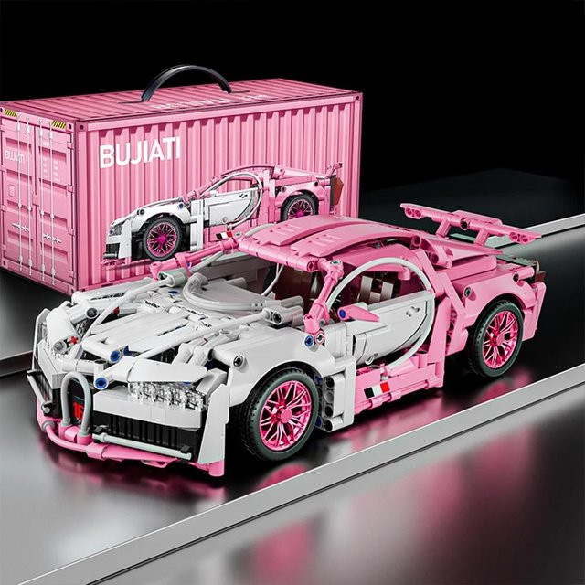 Technisches Racing Sport Auto Modell, Bausteine, ab 3 Jahren - Bild 1