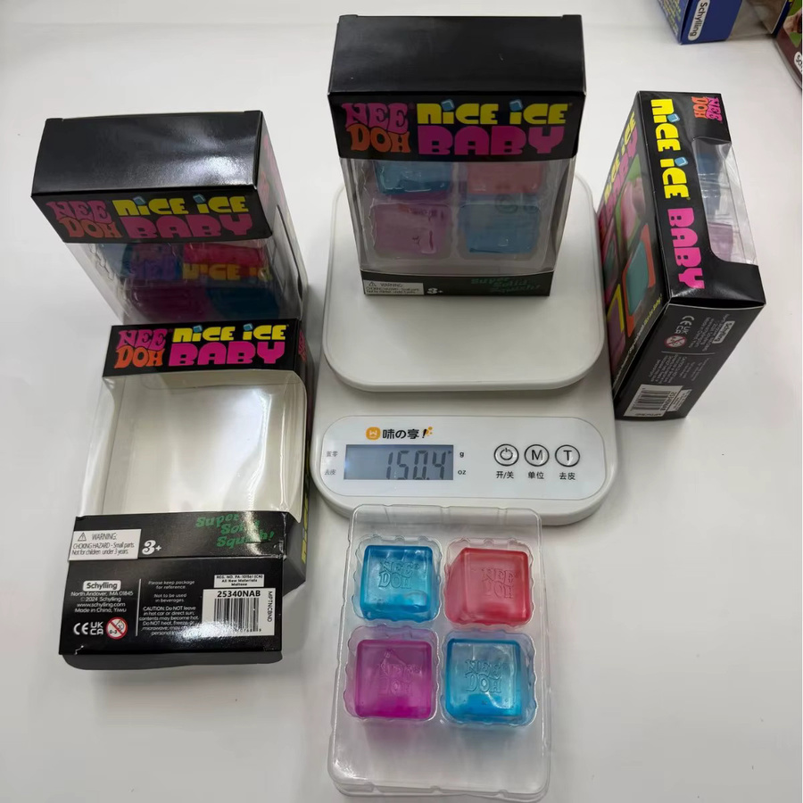 Schylling Needoh Nice Ice Baby Fidget Cube Set, 4er-Pack, ab 3 Jahre - Bild 6