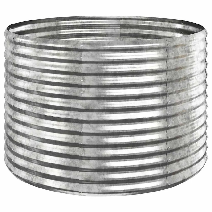 Furnicato Hochbeet aus verzinktem Stahl in Silber, B/T/H: 100 x 100 x 68 cm - Bild 2