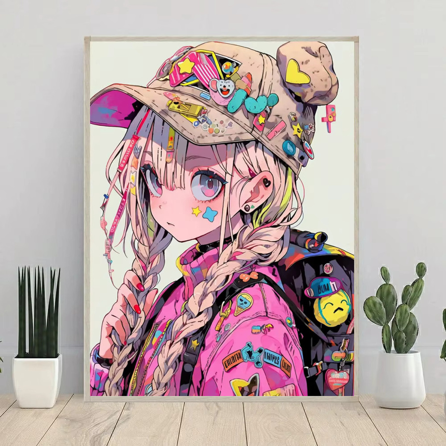 Potdemiel 5D DIY Diamant Malerei Mosaik Cartoon Mädchen Fantasy Kunst Stickerei in Multicolor - Bild 2