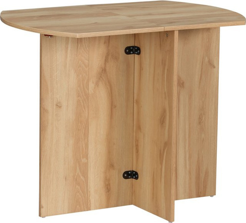 HOMCOM Klappbarer Esstisch in Eiche, moderner Beistelltisch und Küchentisch, B/T/H: 90 x 60 x 74 cm