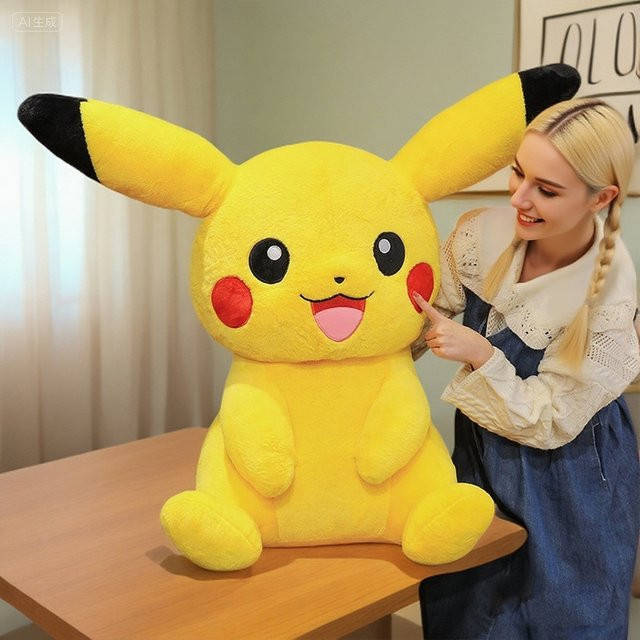 DUODUOBAO Pikachu-Plüschtier, Pokémon, Plüsch / Textil, groß - Bild 1