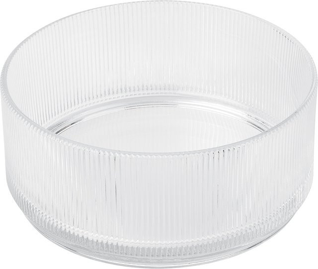 Stelton Servierschale Pilastro aus Glas in Transparent mit geometrischem Design, Durchmesser: 21 cm - Bild 1