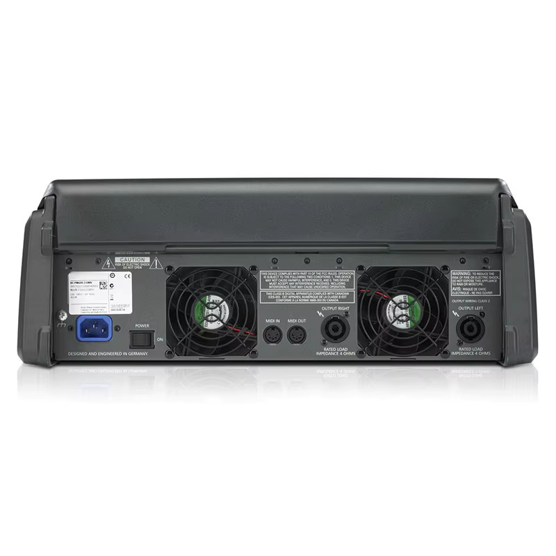 Powermate PM600-3 Powered Audio Mixer Console in Schwarz mit 6+2 Kanälen und integriertem 2x1000W 4Ω Verstärker für professionelle DJ-Bühnen und Live-Events - Bild 3