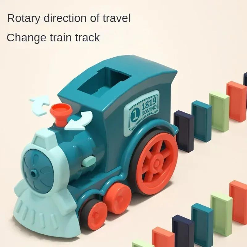UYAOZHISHANG Domino-Zug Automatisches elektrisches Verlegeauto ab 4-6 Jahren - Bild 1