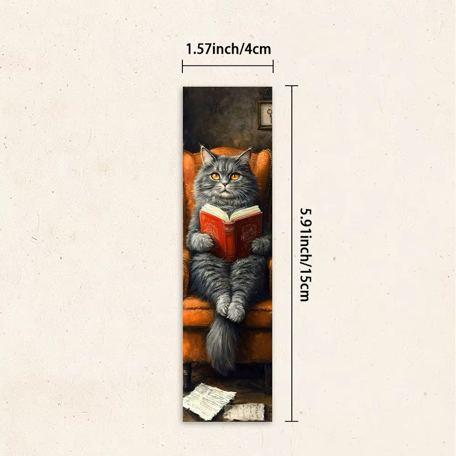 32 Stück Lesezeichen mit Katzenmotiv in Mehrfarbig, kreative künstlerische Designs aus Papier - Bild 2