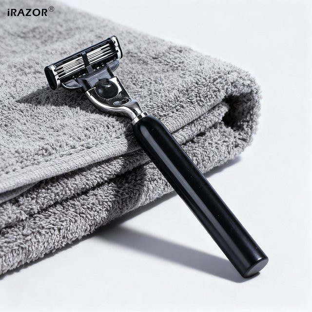 iRAZOR Herren-Handrasierer, schwarzer Aluminiumgriff - Bild 1