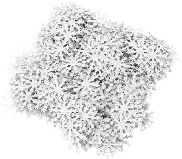 GoolRC Schneeflocken Konfetti Set in Weiß für Weihnachts- und Winterdekoration, 500 Stück - Bild 1
