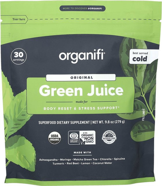 Organifi, Getränkepulver, grüner Saft, 279 g - Bild 1