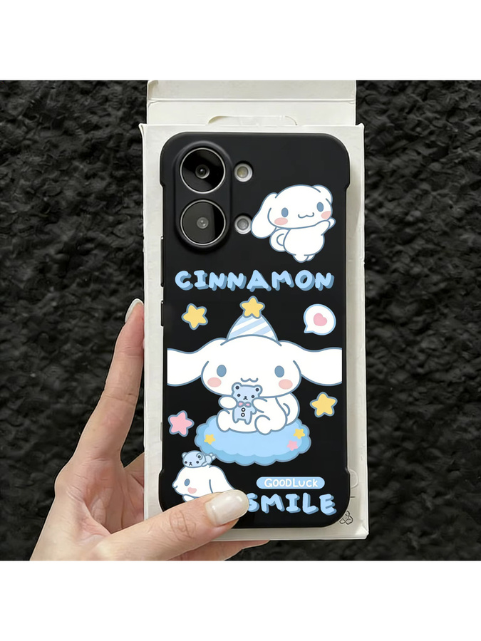 Sanrio Handyhülle für Xiaomi in Schwarz, rahmenlose und sturzsichere Schutzhülle im koreanischen Design - Bild 2