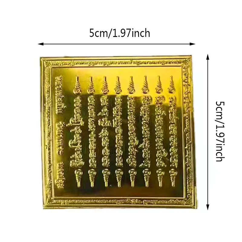 WHPHous Buddha Amulett Aufkleber mit Gold-Design für Glück und Schutz - Bild 5