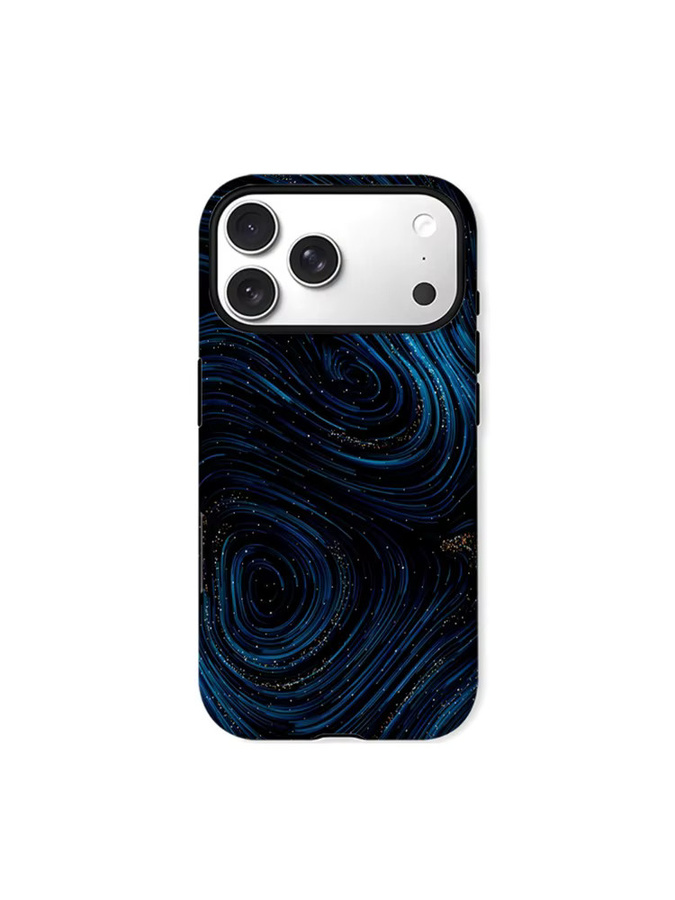 Potdemiel Robuste Handyhülle mit blauem kosmischem Wirbel Design für iPhone 17 16 15 14 13 Pro Max Plus mit Magnetfunktion und Doppel-Schicht-Schutz - Bild 6
