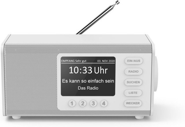 Hama Heimradio DR1000DE mit DAB+ in Weiß - Bild 1
