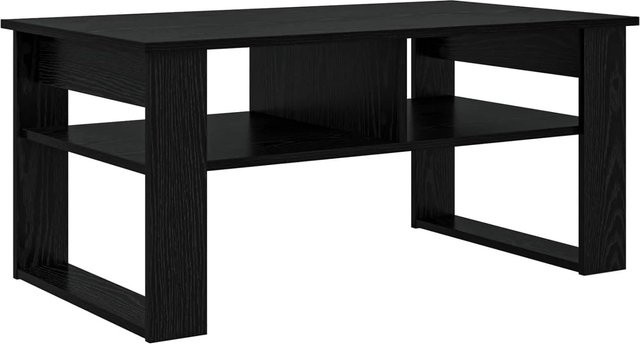 vidaXL Couchtisch modern in Schwarz und Eichen-Optik aus Holzwerkstoff, B/T/H: 96 x 54 x 44 cm - Bild 1