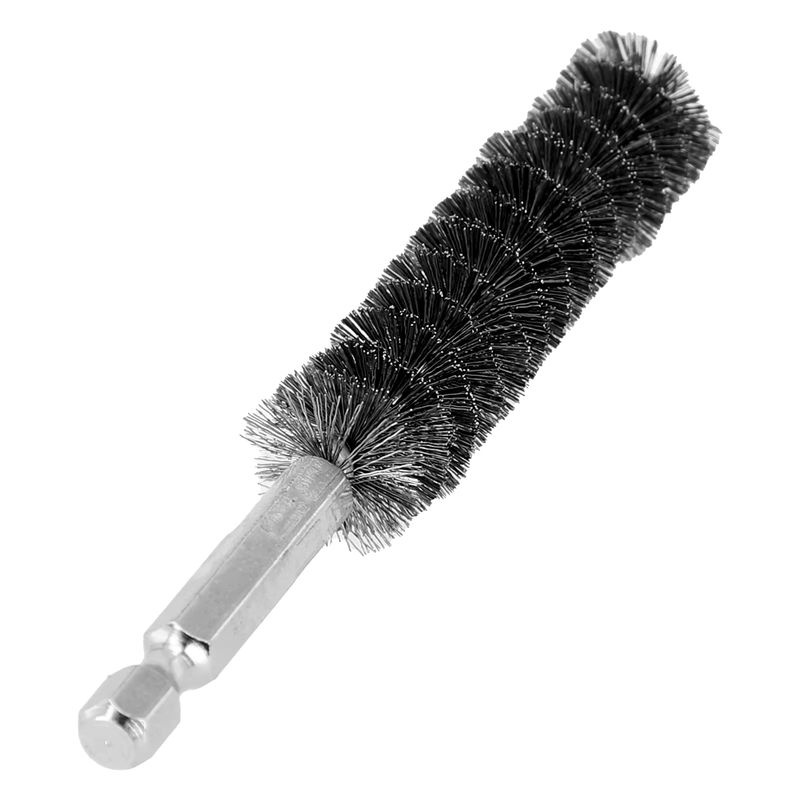 Vibratite Edelstahl Drahtbürste für elektrische Bohrer, Silber, 8-19mm - Bild 3
