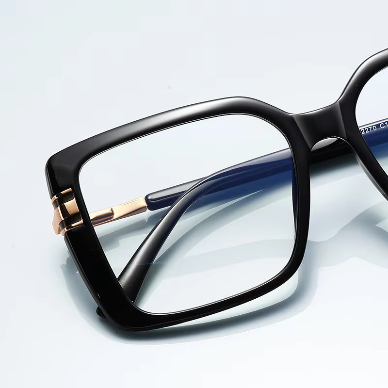 CCspace Lesebrille, Vollrand, Square, Metall, Schwarz, Damen - Bild 3