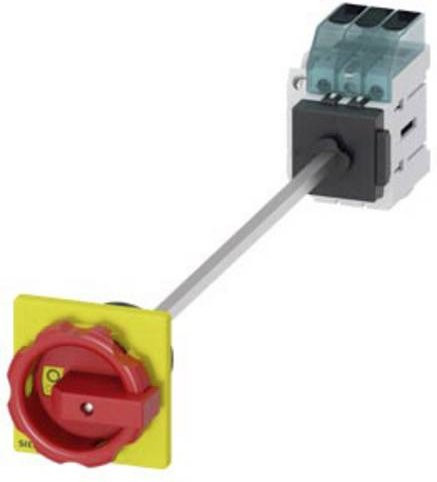 Siemens Lasttrennschalter 3polig, 32A, 16mm², 1 Schließer, 1 Öffner, Rot/Gelb, 690 V/AC, 3LD32481TK53 - Bild 1