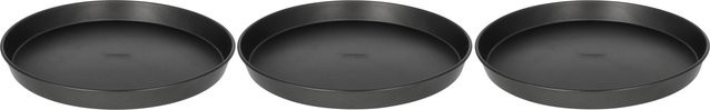 SILVERCREST Pizza-Backformen-Set aus Stahl mit Antihaftbeschichtung, 3 Stück, rund, Schwarz, Durchmesser: 30 cm - Bild 1