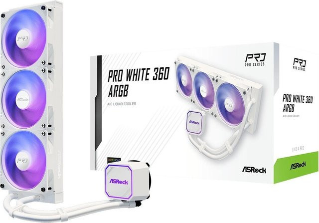ASRock CPC Pro 360 ARGB White AIO Liquid Cooler - Bild 1