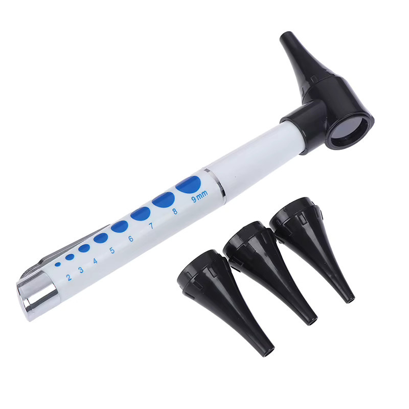 Medizinisches Otoskop Ohrreiniger mit Taschenlampe, Weiß, Unisex - Bild 3