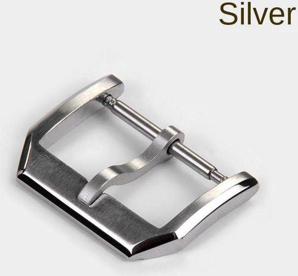 Dornschließe Edelstahl, Bicolor, Silber Roségold, 18mm 20mm - Bild 1