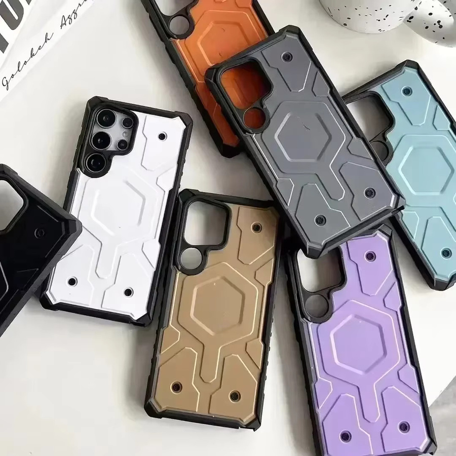 Stoßfeste Pathfinder Magnethülle Limited Edition für Samsung Galaxy S25 Ultra, S24 und S23 in Weiß - Bild 4