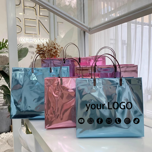 YISU Bunte Geschenk- und Einkaufstaschen für Bekleidungsgeschäfte und Events in Rosa und Mehrfarbig - Bild 1