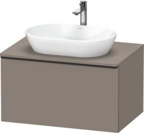 Duravit Waschtischunterschrank D-Neo wandhängend in Weiß und Grau, B/T/H: 80 x 55 x 45,9 cm - Bild 1