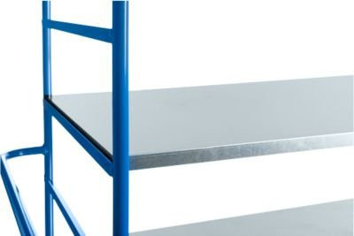 Etagenboden aus verzinktem Stahlblech von Rollcart Transportsysteme B: 64 cm, L: 104,5 cm - Bild 1