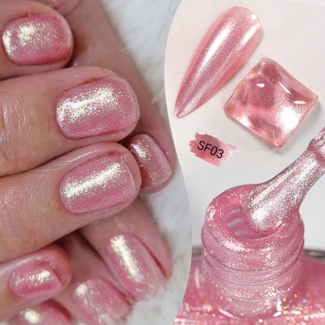 LILYCUTE Nagellack, rosa, Glitzer, 7 ml - Bild 1