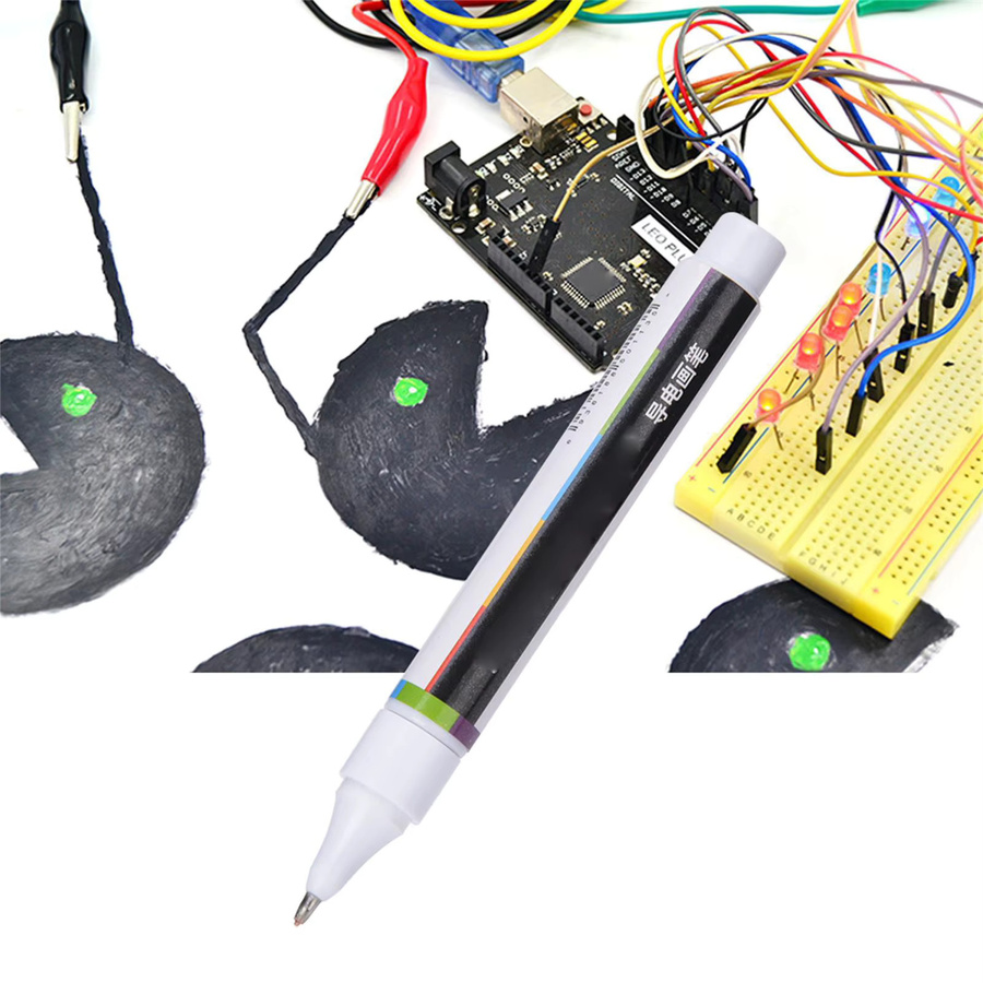 Elektronischer Reparatur-Stift mit leitfähiger Tinte für Platinen, Tastaturen und Fernbedienungen in Weiß - Bild 2