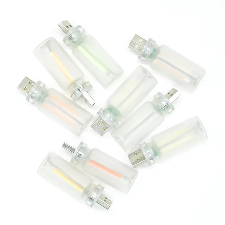 LED Filament Glühbirne mit USB Touch Control und Milchglas in Weiß, dimmbar, für Atmosphäre und Nachtdekoration - Bild 5