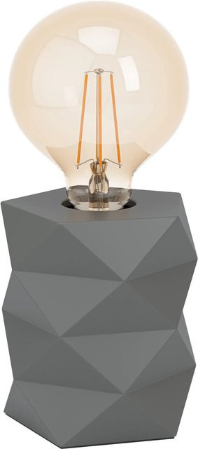 Eglo Tischleuchte Swarby 1-flammig Grau aus Zement mit E27 Fassung Durchmesser: 11 cm - Bild 1