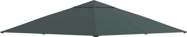 Outsunny Ersatzdach für Pavillon 3x3m aus Polyester in Dunkelgrau für Garten und Terrasse - Bild 1