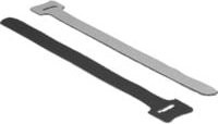 DeLock Klett-Kabelbinder in Schwarz und Multicolour, Breite: 1,2 cm, Länge: 20 cm - Bild 1