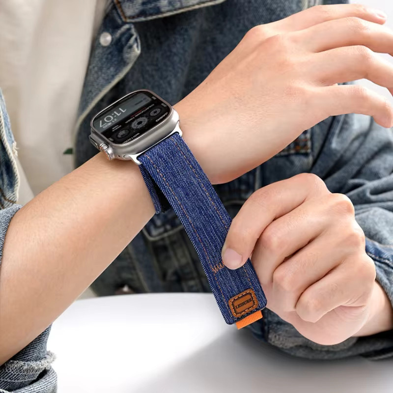 Uhrenarmband Denim-Canvas, Nylon, Bunt, Unisex - Bild 3
