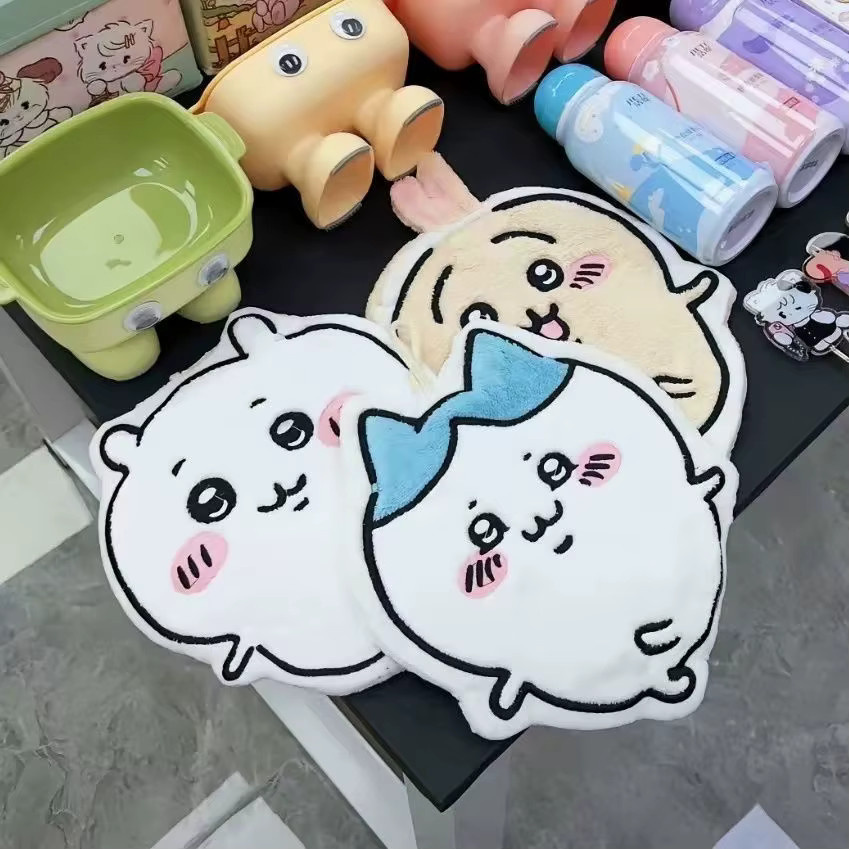 jiyi Usagi Hachiware Handtuch aus Korallenfleece, saugfähig und schnell trocknend, verdicktes Küchentuch zum Aufhängen - Bild 2