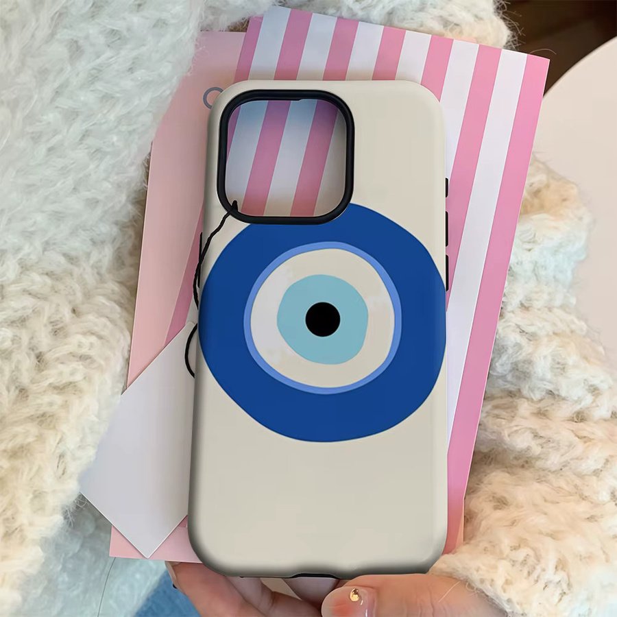 Handyhülle Evil Eye Protection Art für iPhone 11 bis iPhone 17 Pro Max Plus in Multicolour mit doppelschichtiger Rückseite - Bild 3