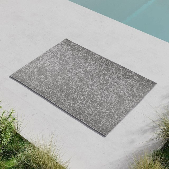 Bessagi Garden Outdoorteppich Viento in Grau/Weiß, modern und abstrakt, B/T: 160 x 230 cm - Bild 1
