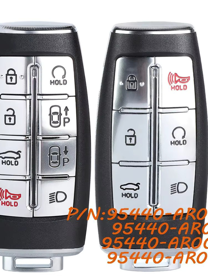 KEYECU Smart Remote Key Fob für Genesis GV70, Farbe: Schwarz, Teilenummern: 95440-AR010, 95440-AR011, 95440-AR000, 95440-AR001 - Bild 4