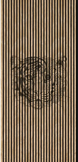 FN Acustico Akustikplatte Tiger in Bunt aus PET und MDF mit modernem Design, H x B x T: 2.400 x 1.133 x 19 mm - Bild 1