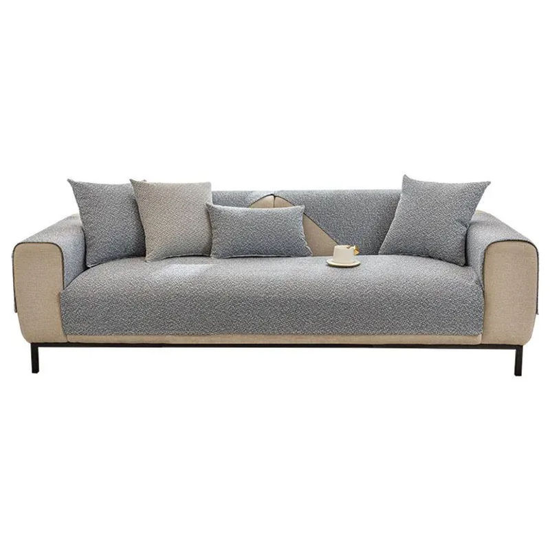 Rutschfester Sofabezug im japanischen Stil von Your Warm Home in Blau, einfarbig und wasserabweisend, B/T/H: 160 x 110 cm - Bild 2