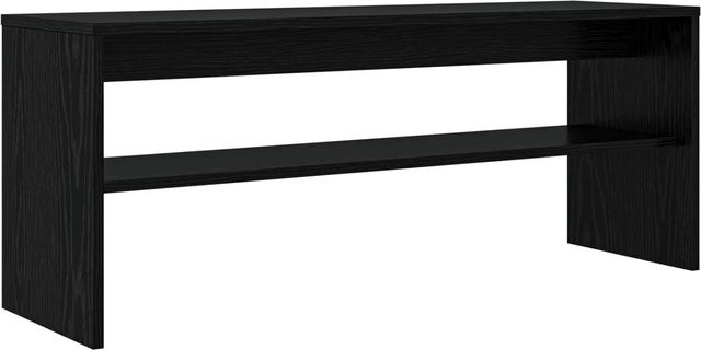 vidaXL TV-Schrank in Schwarz und Eichen-Optik, modern, B/T/H: 100 x 30 x 40 cm - Bild 1