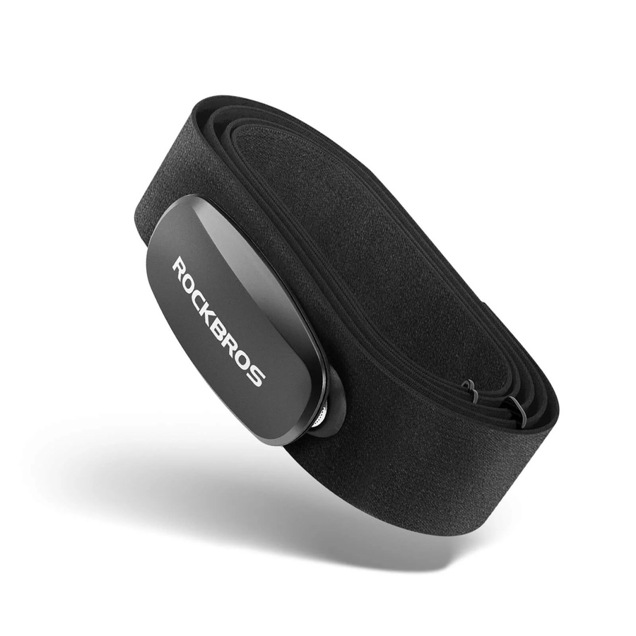 Rockbros Herzfrequenzmesser als wasserdichter Brustgurt mit Bluetooth und Ant+ in Schwarz - Bild 1