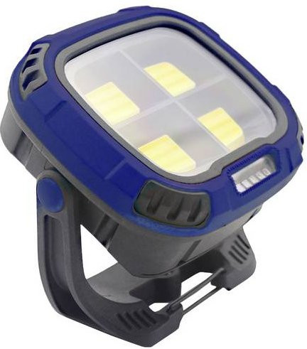 XCell 150148 Work Dual COB LED Arbeitsleuchte in Blau mit 1580lm, dimmbar und magnetisch, inklusive 2 Akkus - Bild 1
