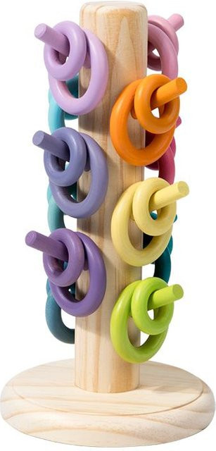 BELA Sortier-Regenbogenbaum, Lernspielzeug, Holz, grau, ab 3 Jahre - Bild 1