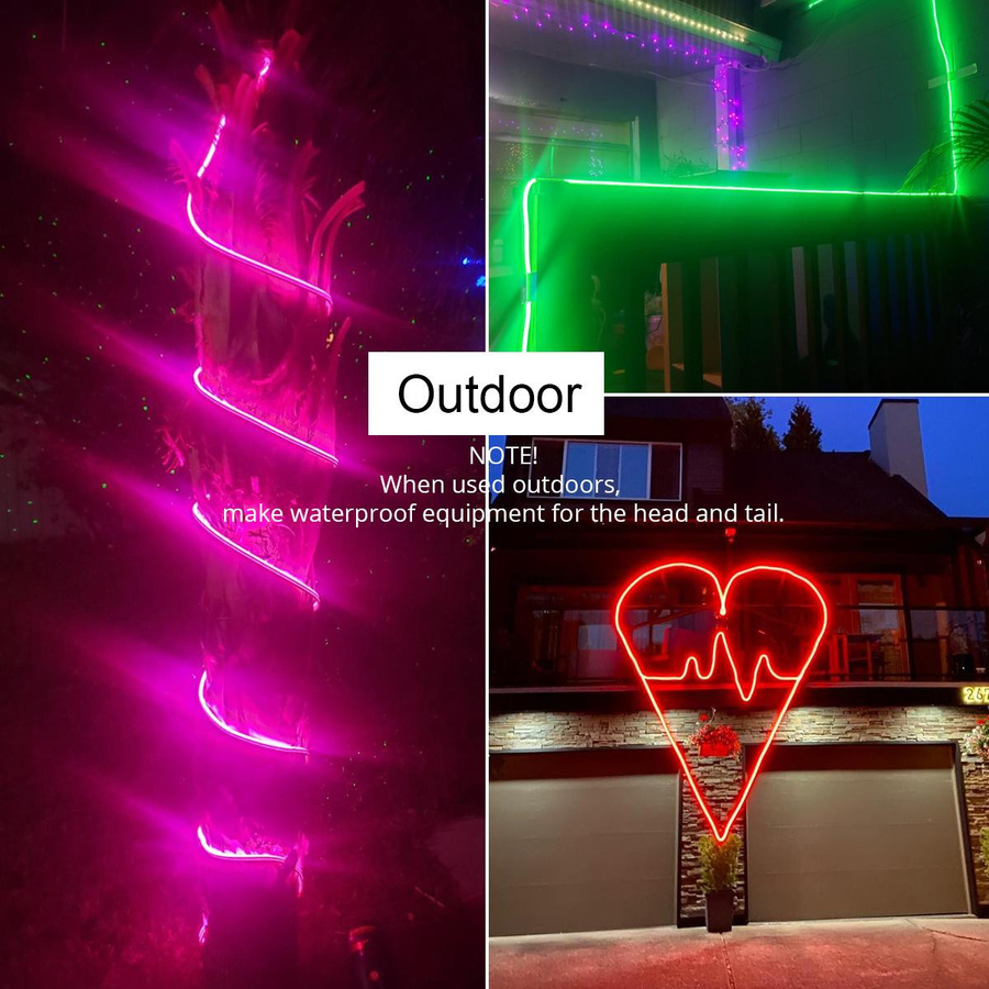MALITAI Tuya Smart Life WiFi LED-Neonlichtstreifen RGB, bunt, 1m, mit EU-Stecker und Clips, kompatibel mit Alexa und Google Home - Bild 4