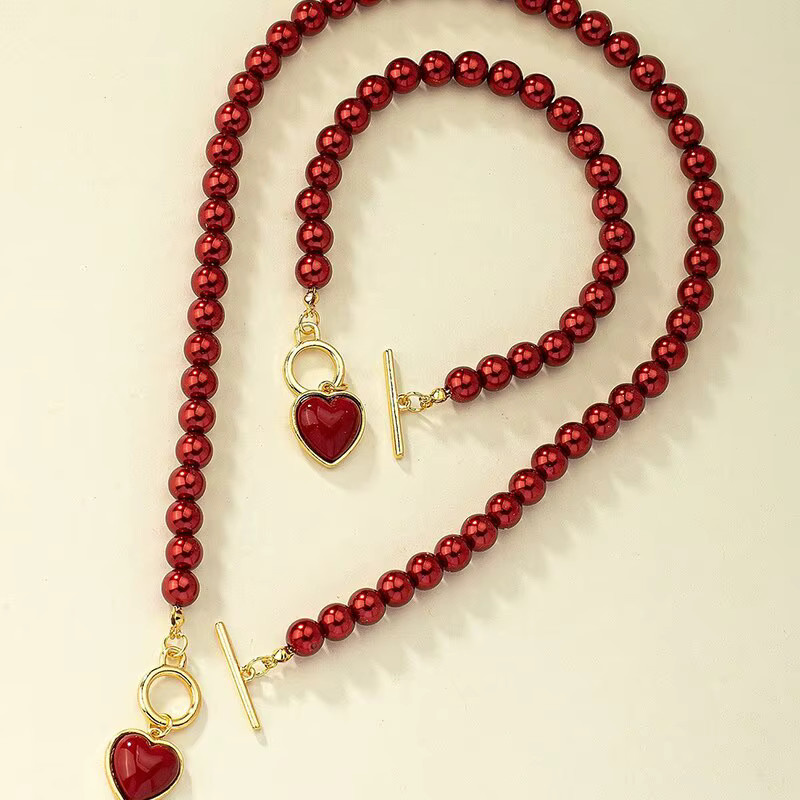 Obega Schmuckset, Halskette und Armband, Imitationsperlen, Kinder - Bild 2