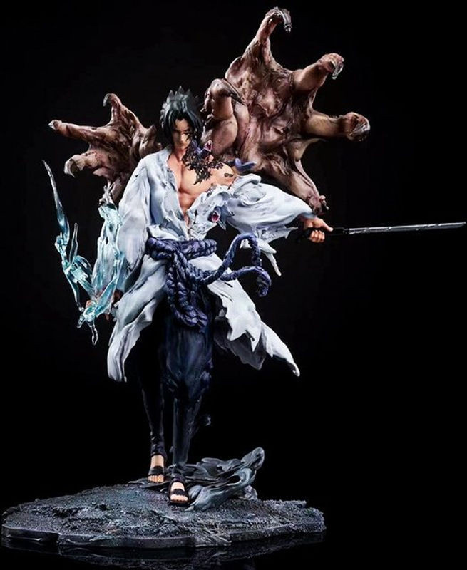 Tiemu Anime Actionfigur Sasuke Uchiha und Kakashi Hatake aus PVC, mehrfarbige Statue für deinen Schreibtisch - Bild 1